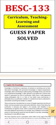 Get IGNOU Guess Paper for June TEE 2024