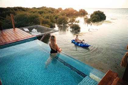 "hotel with private pool in dubai for Couples & Families "