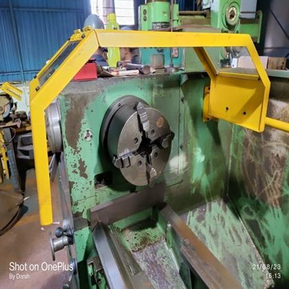 Lathe machine safety guard