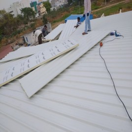 0.5mm Galvanised Insulated Roofing Panels, Insulation: Puff, Thickness: 30mm Onwards