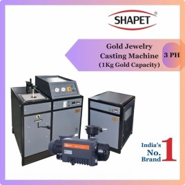 1 Kg Gold Jewellery Casting Machine Three phase, Vacuum Pump Capacity: 500 LPM, 3500 W