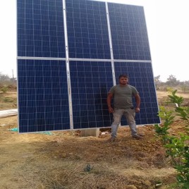 1 kW Solar Power Plants, For plant area