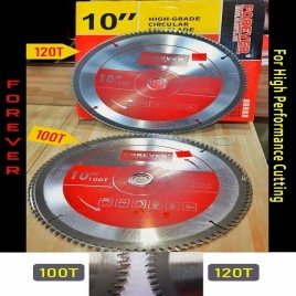 10 Inch TCT Blade 10x100T / 120T Aluminium
