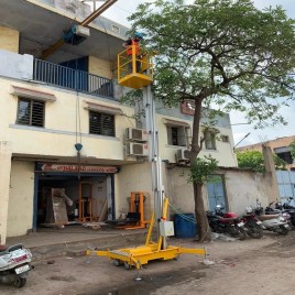 10 Meter -DC - Aluminum Aerial Work Platform, Single Mast
