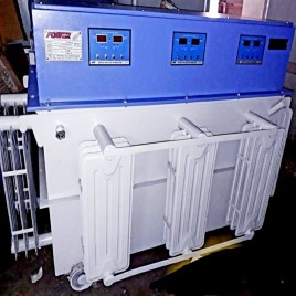 100kVA & 125kVA Oil Cooled Three Phase Servo Voltage Stabilizer, 300 - 480 Volts