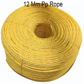 12mm Polypropylene Yellow Rope, 250 m, 10 mm