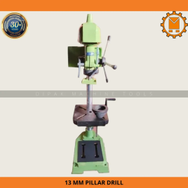 13MM Pillar Drilling Machine, Spindle Travel: 100mm, Drilling Capacity (Steel): 13