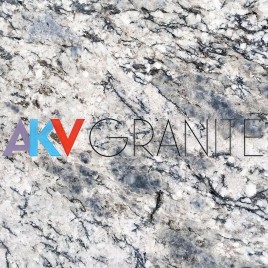 15-20 mm White Blue Flower Granite, For Countertops