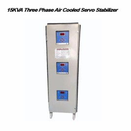 15KVA Three Phase Air Cooled Servo Stabilizer for Cnc machine, For Industrial, 270V