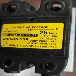 2 A Signal relay UNISON SSR 16 AMPS, SSR 25 AMPS, SSR 50 AMPS , SSR 90 AMPS, For Inustral, DC