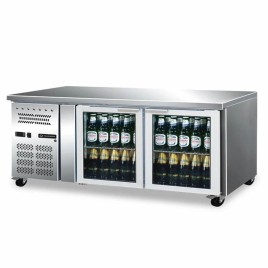 2 Glass Door Undercounter Refrigerator, 252