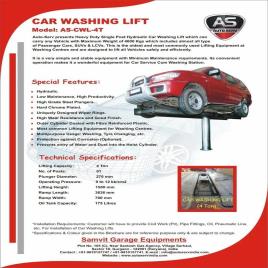 2 Post Chrome Plated Car Washing Lift, for Parking,Servicing