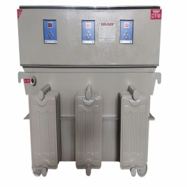200 KVA Three Phase Oil Cooled Servo Voltage Stabilizer, For Industrial