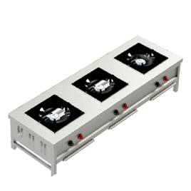 Three Burner Bulk Cooking Range