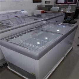 Aluminium Sliding Door Glass Top Deep Freezer