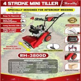 5-7 Hp Diesel 4 Stroke Mini Tiller Rapl-Rh-3800d