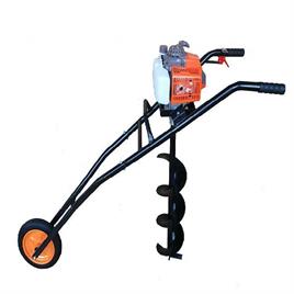 MECSTROKE Brand 68cc Heavy Duty Petrol Operated Hand Push Earth Auger/Post Hole Digger/Hand Earth Auger with 4″/100MM & 6″/150MM Diameter ( Double Spiral)2 Different Types Bit/Driller.