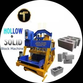 Solid Cement Concrete Block Making Machines, Semi Automatic