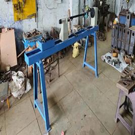 Wood turning lathe with 8" center floor model