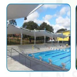 PVC Modular Tensile Swimming Pool Covering Structure