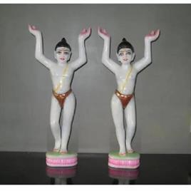 Radha Krishna SKCON murti 12inc Vietnam marble