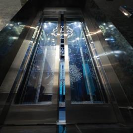 Luxury Blue Mirror Home Lift