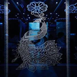 Luxury Blue Mirror Home Lift