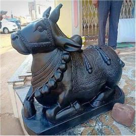 Black Marble Nandi Statue Size 18 inch