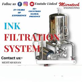 Stainless Stee Semi-Automatic Ink Filtration System, 200 Lph
