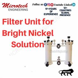 SS 304 / 316 Filter Unit for Bright Nickel Solution, For Pharma Machine, Automation Grade: Semi-Automatic