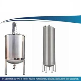 Stainless Steel Pharmaceutical Jacketed Tank, Capacity: 1000-10000L