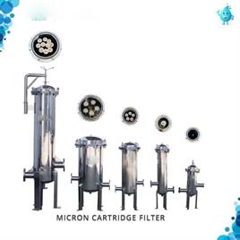 SS Micron Cartridge Filter Housing, Length: 25 Inch