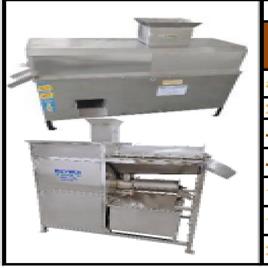 Fruit pulp machine in ss 304