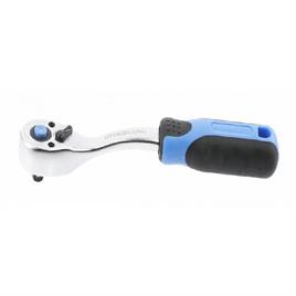 Ratchet handle 1/2″ & 1/4″, 72T, CrV steel, quick release - Hogert germany