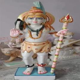 24 Inch Marble Standing Shiva Statue