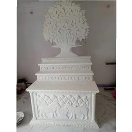 White Marble Temple Singhasan, For Worship
