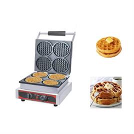 Akasa Waffle Machine 4 Inch Circular 4 Nos