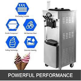 Softy Ice Cream Machine 2+1 Flavor 4.5 Ltr Double Compressor Pre-cooling