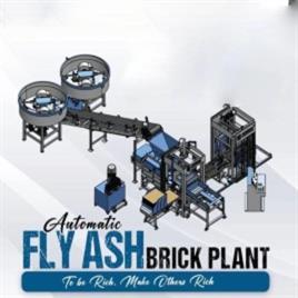 Automatic Solid MS Fly Ash Brick Making Plant, 500 Bricks