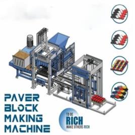 Mild Steel Automatic Paving Block Making Machine, For Construction, Capacity: 1000-1500 Blocks Per Hour