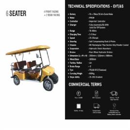 Electric Golf Buggies, Maximum Run Per Charge: 60-80 km, Loading Capacity: 500-1000 kg