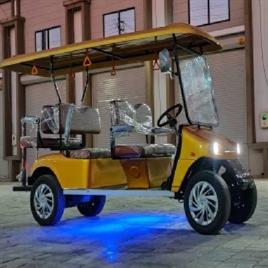 Grey Golf cart