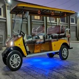 Grey Golf cart