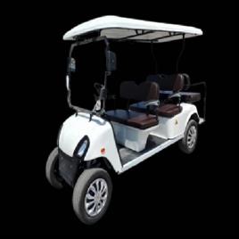 White Golf Carts Six Seater