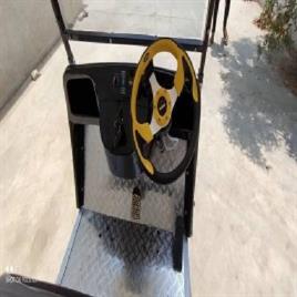White Golf Carts Six Seater
