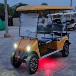 Yellow Club Golf Cart, Maximum Run Per Charge: 80-100 km, Loading Capacity: 500-1000 kg