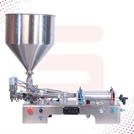 Sonic Industries Pneumatic Paste Filler - 300ml to 2600ml Capacity | Single Head | High-Volume Precision Filling for Thick Liquids and Pastes