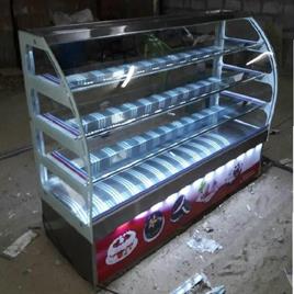 C Bend glass Bakery Showcase