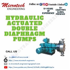 MICROTECH ENGINEERING Electric Hydraulic Actuated Double Diaphragm Pumps, Model Name/Number: Haddp