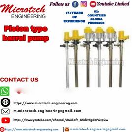 Microtech Engineering 0-5 m Piston type barrel pump, For Industrial